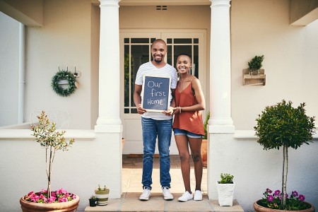 A young couple decided to buy a home after deciding they were ready.